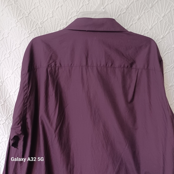 Calvin Klein Purple Button Up Shirt Classic Business Style - Picture 6 of 14